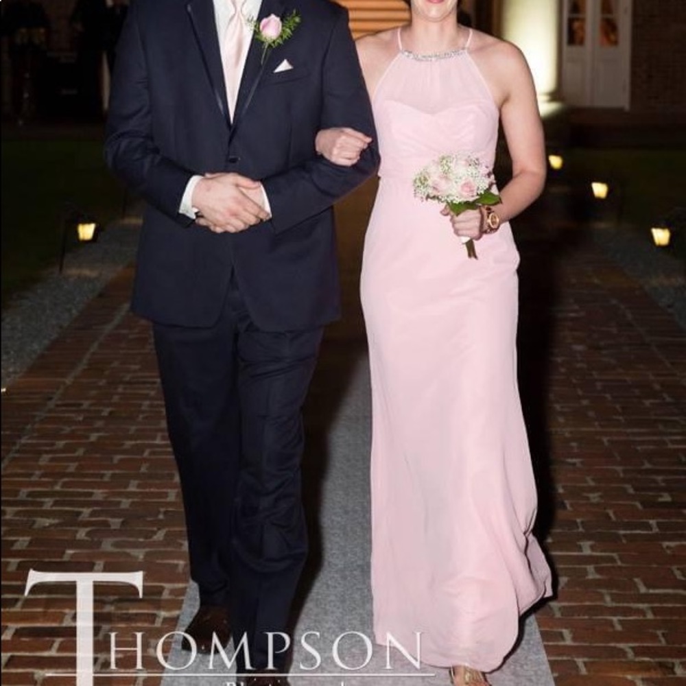 Dress, size 6 tea pink, full length 5’10” person